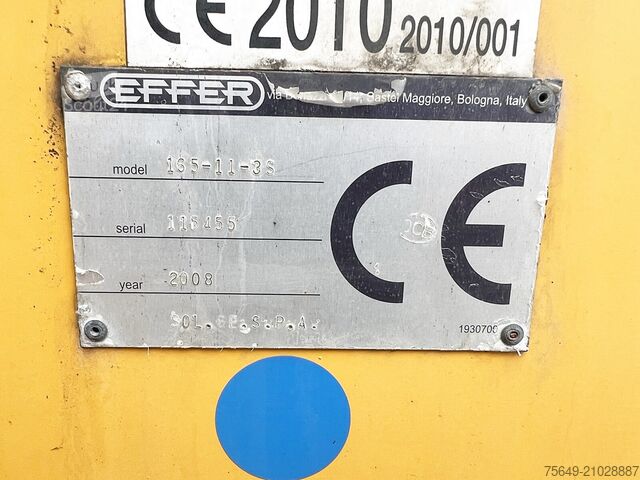 Camion benne à bras amovible MAN TGS 33.440 6X4 BL TGS 33.440 6X4 BL mit Kran Effer 165-3S, Funk