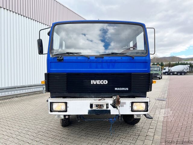 Châssis de camion Iveco-Magirus 120-23 AW 4x4 Doka 120-23 AW 4x4 Doka, V8-Motor, Seilwinde