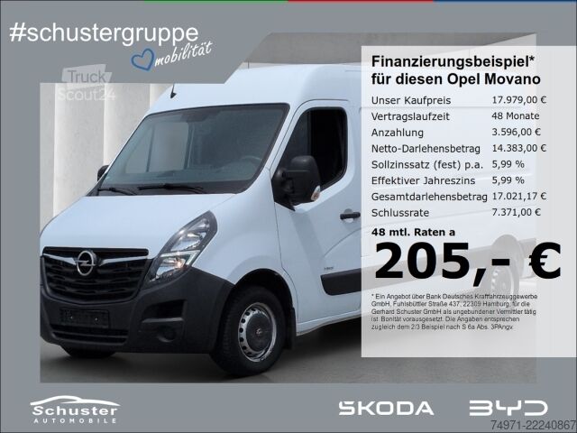 Kastenwagen Opel Movano Kasten L2H2 3,5t 2.3D*180PS AHK Tempomat