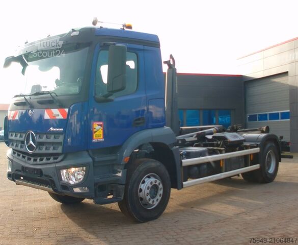 Camión portacontenedores de gancho Mercedes-Benz Arocs 1836/4x2 Arocs 1836/4x2, Meiller RK 14.55 Abrollkipper, Funk, bis 5.50 m Container