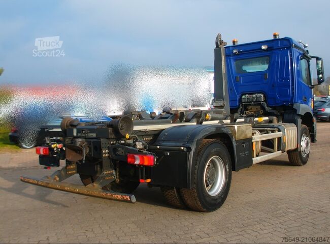 Camión portacontenedores de gancho Mercedes-Benz Arocs 1836/4x2 Arocs 1836/4x2, Meiller RK 14.55 Abrollkipper, Funk, bis 5.50 m Container