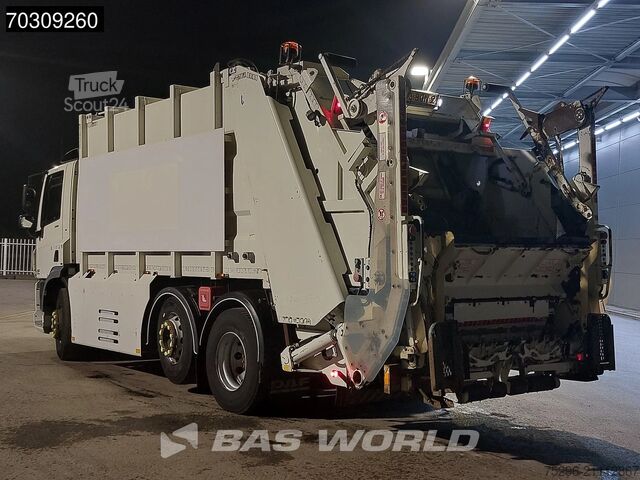Vozidlo na zber odpadu DAF CF 290 6X2 NL-Truck APK Haller MEDIUM XL Steeri...