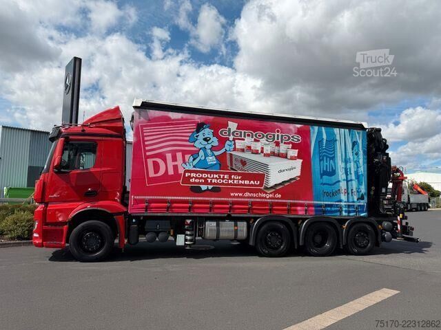 Ciężarówka z dźwigiem Mercedes-Benz Actros 3645 8x2/6 Hiab 358 E-5 Jib 70X-3 Hubdach