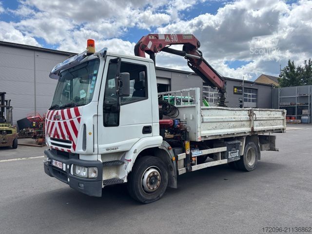 Camion benne IVECO Eurocargo ML120E21 /Kipper/ Kran/no DOCUMENTS!