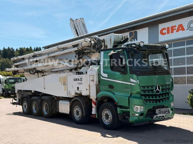 Tovornjak s črpalko za beton MERCEDES-BENZ AROCS 4751 CIFA  K53H-5Sections  180M3/H