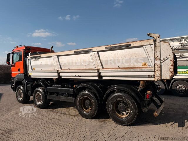Camion-benne tricar MAN TGS 37.500 8X8 Meiller DSK Bordmatic - 186.000KM