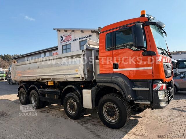 Camion-benne tricar MAN TGS 37.500 8X8 Meiller DSK Bordmatic - 186.000KM