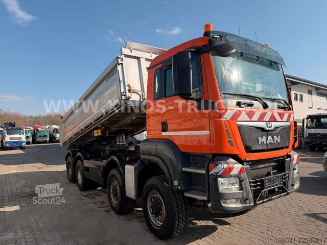 Camion-benne tricar MAN TGS 37.500 8X8 Meiller DSK Bordmatic - 186.000KM