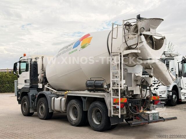 Miešačka betónu na podvozku MAN TGS 41.460 8X4 STETTER 10M3 AP-Achsen