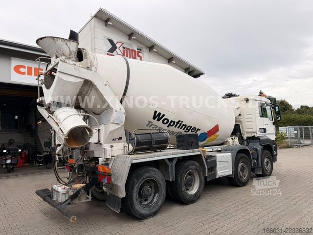 Miešačka betónu na podvozku MAN TGS 41.460 8X4 STETTER 10M3 AP-Achsen