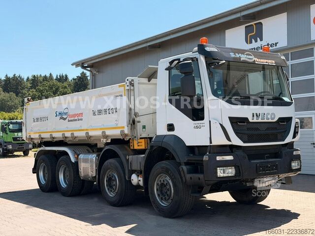 Damperli kamyon IVECO TRAKKER 450 8X4 DAUTEL Bordmatic 130.000km!