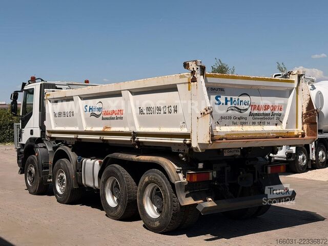 Damperli kamyon IVECO TRAKKER 450 8X4 DAUTEL Bordmatic 130.000km!