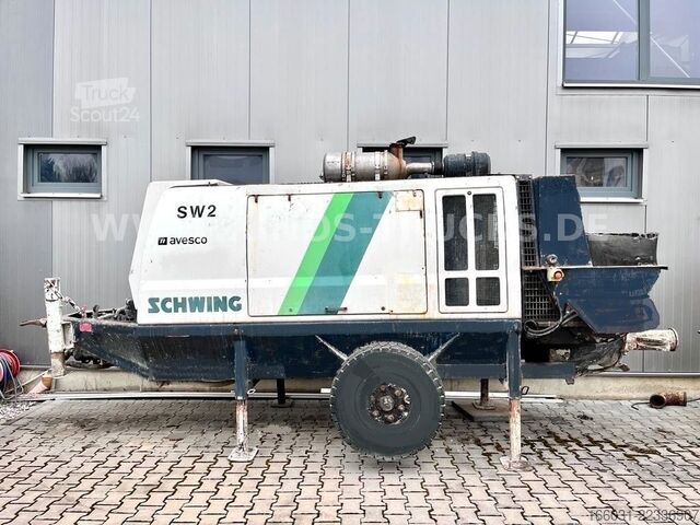 Tovornjak s črpalko za beton Schwing SP 1800 D - stationäre Betonpumpe