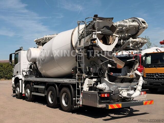 Tovornjak s črpalko za beton MERCEDES-BENZ Arocs 4143 8X4 CIFA MK32L + 9m³ Pumi 770h!
