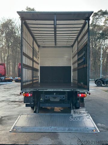 Plattewagen met zeil RENAULT D280 4x2 BL Plane&Spriegel / Palfinger LBW / ACC