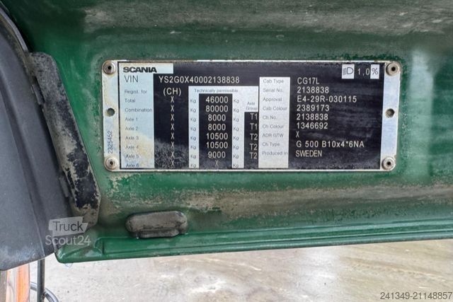 Damperli kamyon SCANIA G500 10x4 Moser 3S