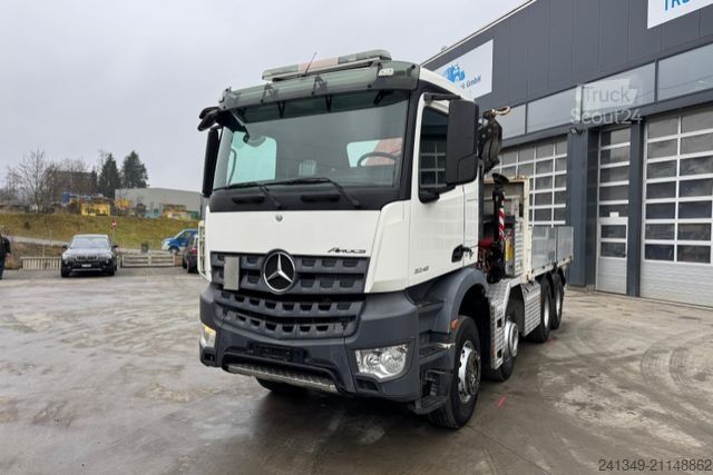 Grue montée sur camion MERCEDES-BENZ Arocs 3248 8x4 Fassi 235-4 SWS & Thermokipper