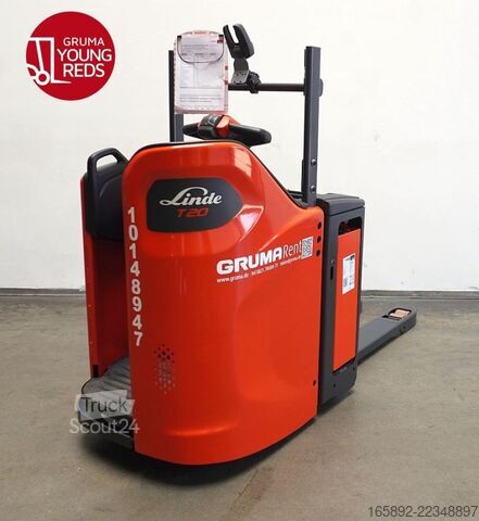 електрически палетен вдигач със стоящ оператор Linde T 20 SP 1156-00