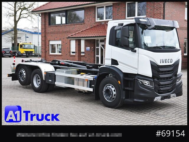 Āķa konteineru automašīna IVECO X-Way AD280X42, HIAB Multilift, Garantie