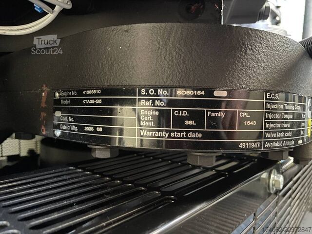  Cummins KTA38-G5 - 1100 kVA Generator - DPX-18815