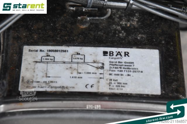 Autocarro con pianale e telone DAF XF 480 6x2 Planenaufbau LBW 1500Kg Standklima