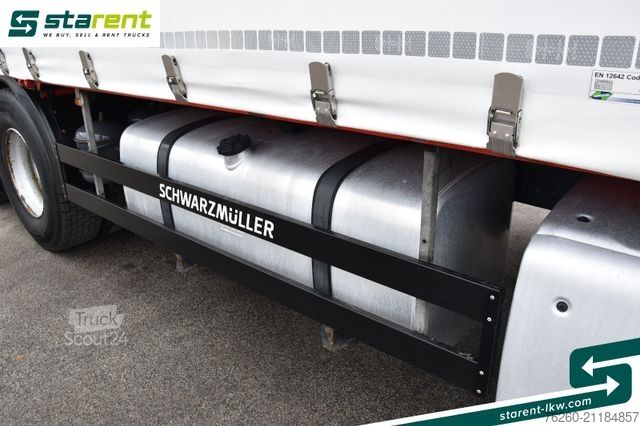 Autocarro con pianale e telone DAF XF 480 6x2 Planenaufbau LBW 1500Kg Standklima