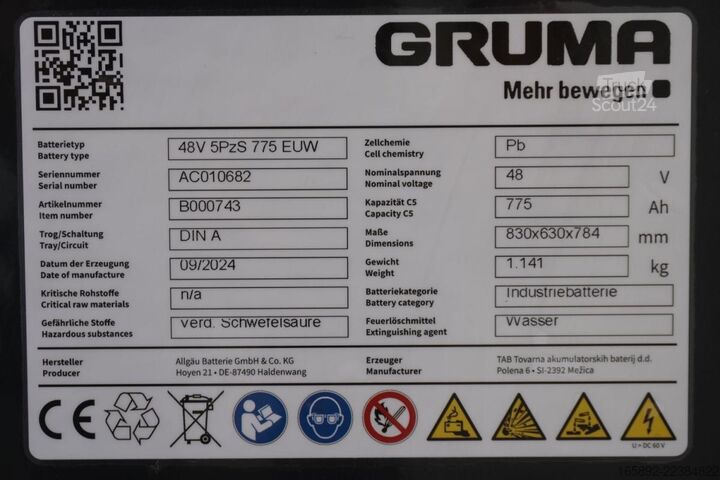  GRUMA 48 Volt 5 PzS 775 Ah