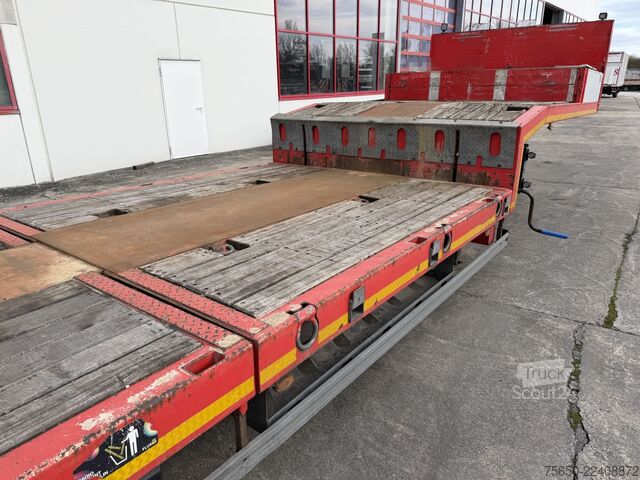 Niski poluprikolica Kässbohrer LB3E  3 Achs Satteltieflader, komplett überfahrbar