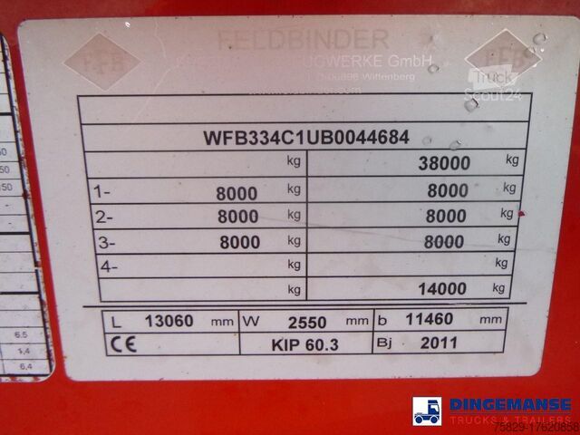 Силози Feldbinder Powder tank alu 60 m3 (tipping)