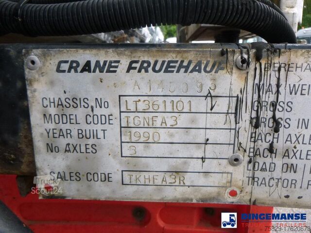 Tank Crane Fruehauf Bitumen tank inox 28 m3 / 1 comp