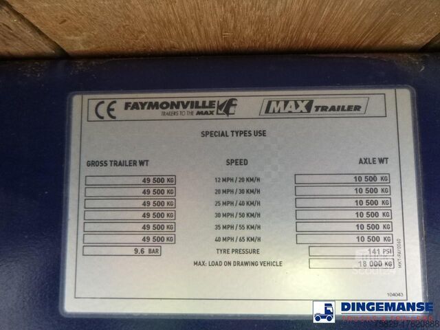 Cargador bajo Faymonville 3-axle semi-lowbed trailer 50T + ramps