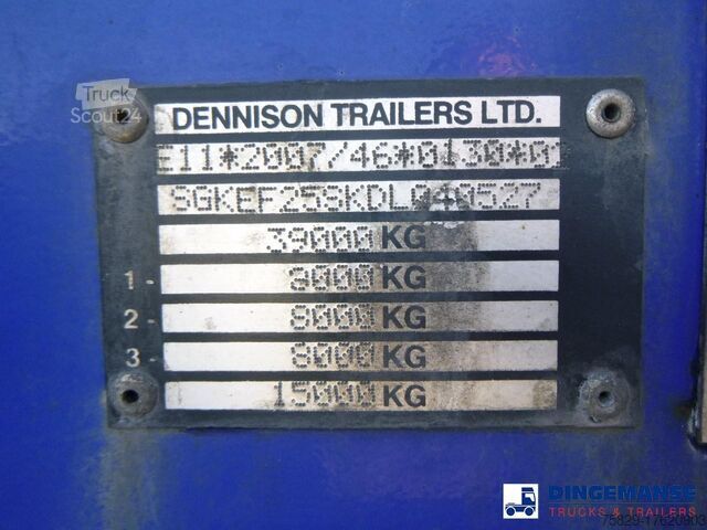 Μεταφορά εμπορευματοκιβωτίων Dennison Stack - 3 x container trailer 20-30-40-45 ft