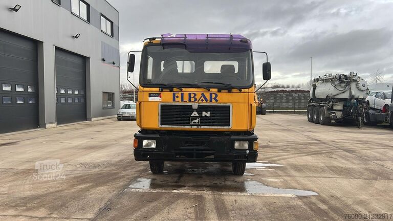 Atrelado da plataforma MAN 12.192 (MANUAL PUMP / 4X4 / POMPE MANUELLE / GR...