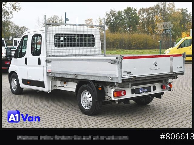 Kiepwagen bestelauto PEUGEOT Boxer Doka Kipper, AHK, Klima, Standheizung