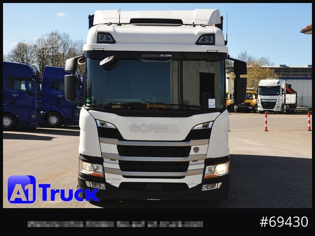 LKW mit Getränkeaufbau SCANIA P 320 P 6x2,, Getränke, Lenkachse, LBW: Dhollandia DHLM 30