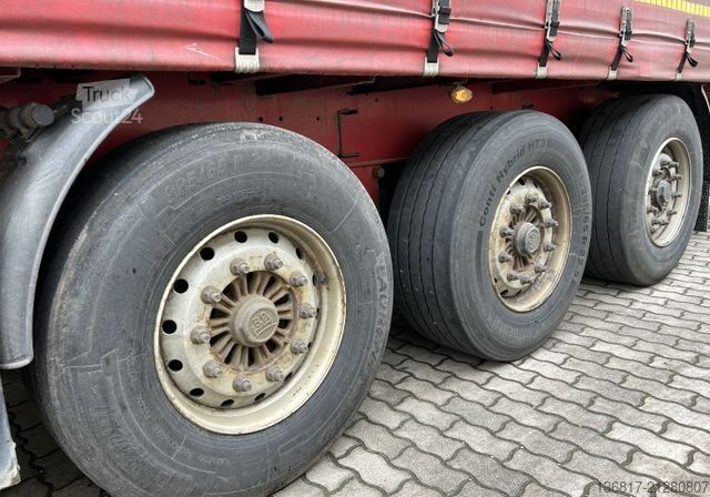 Auflieger mit Pritsche & Plane KÖGEL SN24 Standard Tautliner Plane Edscha Liftachse