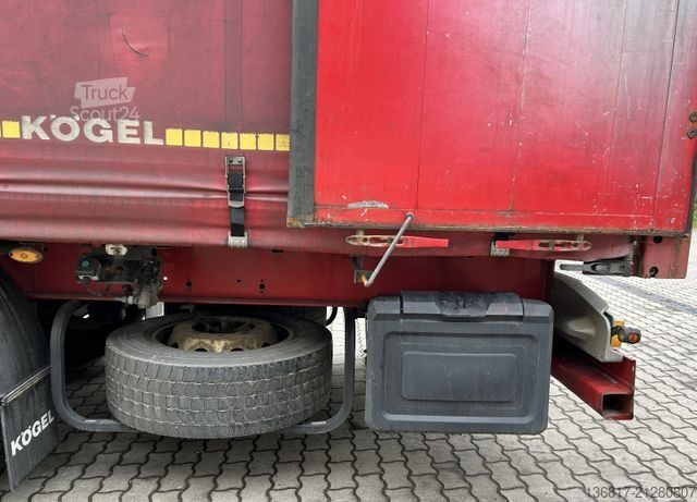 Auflieger mit Pritsche & Plane KÖGEL SN24 Standard Tautliner Plane Edscha Liftachse