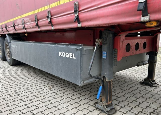 Auflieger mit Pritsche & Plane KÖGEL SN24 Standard Tautliner Plane Edscha Liftachse