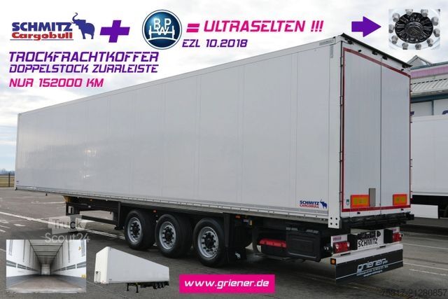 Kofferauflieger SCHMITZ CARGOBULL SKO 24/DOPPELSTOCK / ZURRLEISTE / 12642 XL BPW