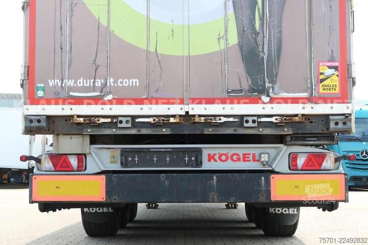 Atvērta puspiekabe ar tentu KÖGEL S24-1 Pritsche Plane 94 m³ Liftachse safety-roof