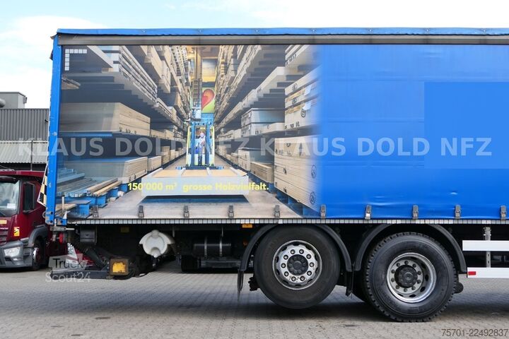 Platformas kravas automašīna ar tentu MERCEDES-BENZ Actros 2542 Pritsche Plane Kamera LBW EU6
