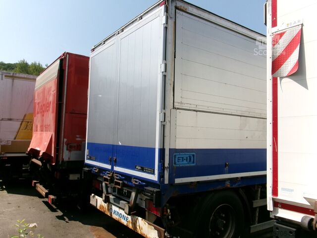 Remolque caja KRONE 2 Achs Schwenkwand*7,3 m*Staplerhalter*BPW*Luft