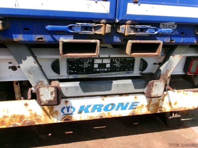 Remolque caja KRONE 2 Achs Schwenkwand*7,3 m*Staplerhalter*BPW*Luft