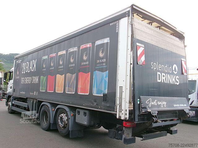 Nákladné auto s plochou korbou a plachtou MAN 26.360 TGs*9 m SafeServer*2,5 to LBW*Lift/Lenk