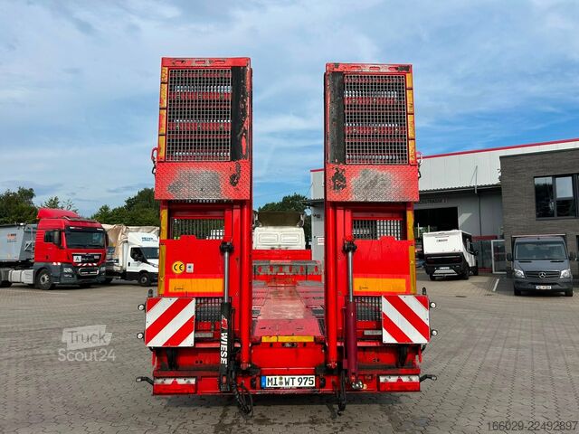 Semirimorchio ribassato KÄSSBOHRER tele Tieflader mit hydr. Schwanenhals