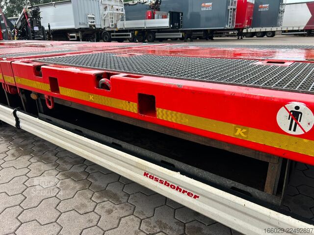 Semirimorchio ribassato KÄSSBOHRER tele Tieflader mit hydr. Schwanenhals