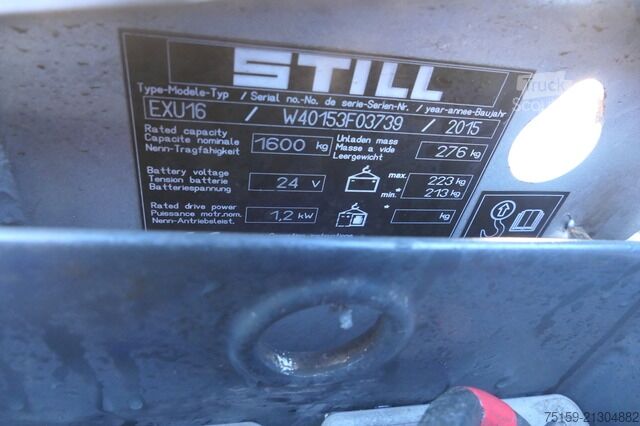 Ręczny wózek paletowy still EXU 16 Batterie 29/2020