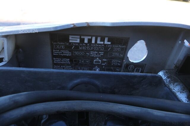 Ręczny wózek paletowy still EXU 16 Batterie 31/2020