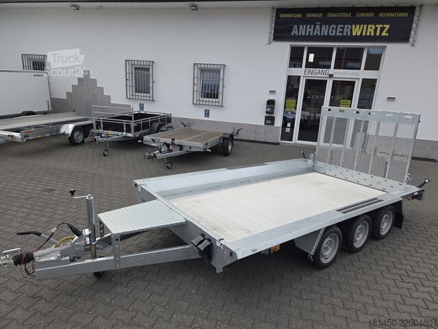 Remorque porte-engins Martz Builder 3500kg 2625kg Nutlast Aluboden