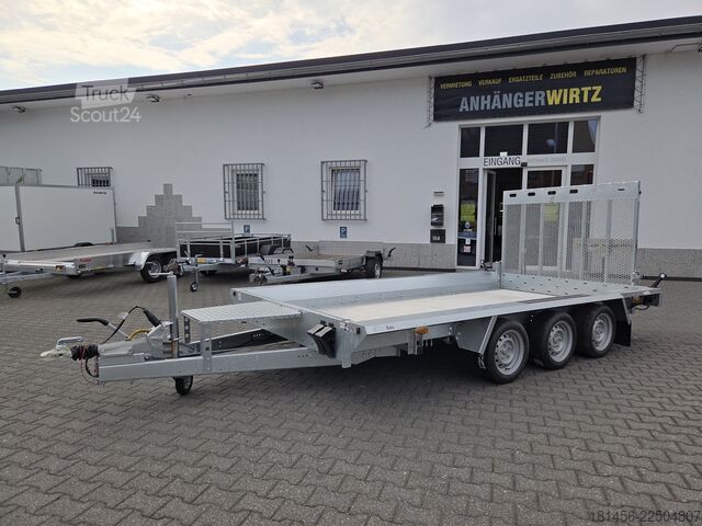 Remorque porte-engins Martz Builder 3500kg 2625kg Nutlast Aluboden